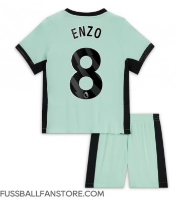 Chelsea Enzo Fernandez #8 Replik 3rd trikot Kinder 2023-24 Kurzarm (+ Kurze Hosen)